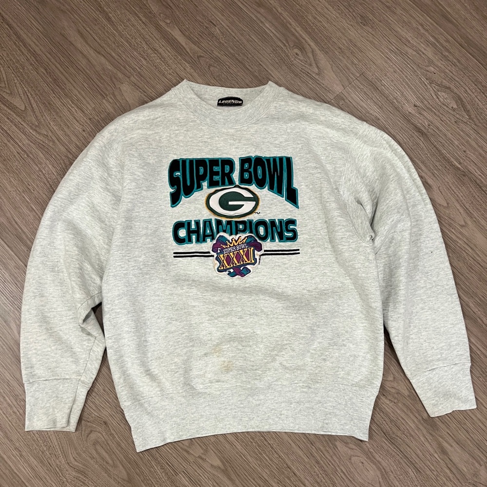 Vintage Green Bay Packers Super Bowl Champions Crewneck